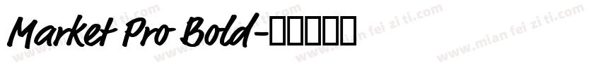 Market Pro Bold字体转换